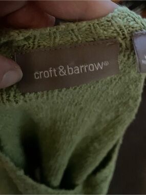 croft & barrow Olive Green Knit Top